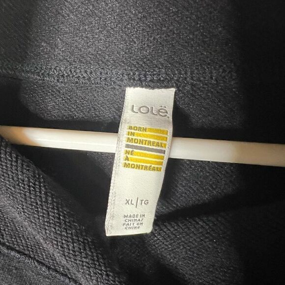 Lole Black Cowl Neck Sweatshirt Tunic Top - Picture 4 of 11